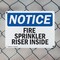 Signmission Fire Sprinkler Riser Inside OSHA Notice Sign, Plastic, 10in W x 7in L, 2PK OS-2PACK-NS-P-710-L-12677 - alternate 7